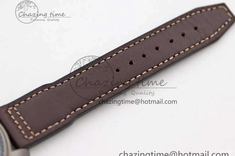 MIROTIME 0312 Mark XVIII IW327006 Titanium M+F 1:1 Best Edition Black Dial on Brown Leather Strap A Efficient 7052